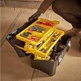 ЯЩИК ДЛЯ ІНСТРУМЕНТА 19" STANLEY "ESSENTIAL" ПЛАСТИКОВИЙ; НАВАНТ.- 22 КГ, V= 24 Л, 49Х 29Х 25 СМ, фото 3