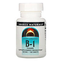 Витамин В1 100мг, Source Naturals, 100 таблеток