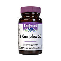 В-Комплекс 50, Bluebonnet Nutrition, 50 вегетаріанських капсул