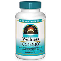 Вітамін C-1000, Wellness, Source Naturals, 100 таблеток