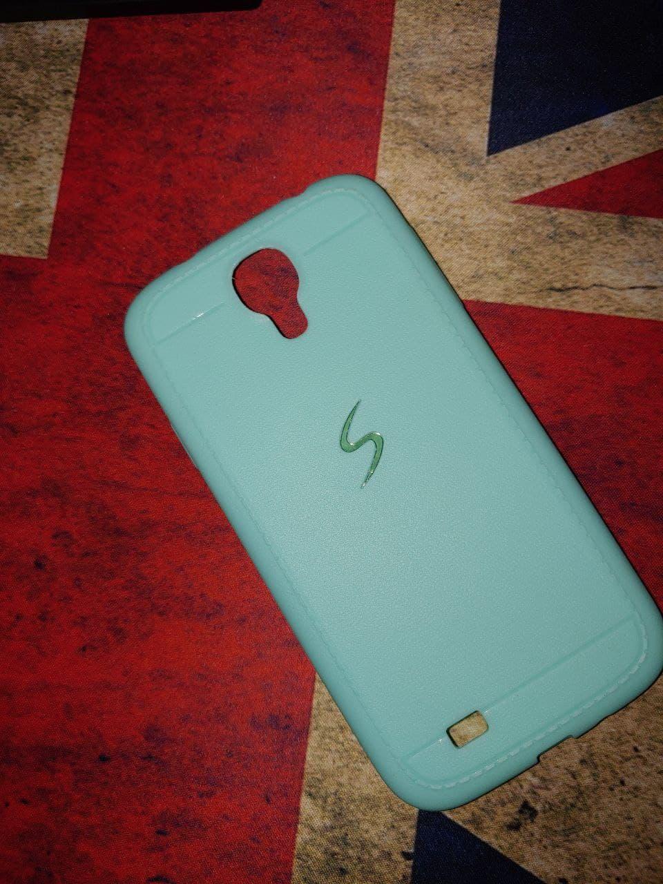 TPU-накладка для Samsung i9500 Galaxy S4 (матовий, однотонний, бірюзовий)
