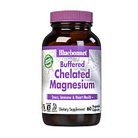 Хелатний Буферний Магній 200мг, Albion, Bluebonnet Nutrition, 60 гельових капсул