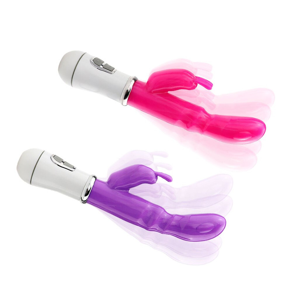 Вібратор кролик жіночий Vibrator Rabbit зі стимуляцією клітора рожевий