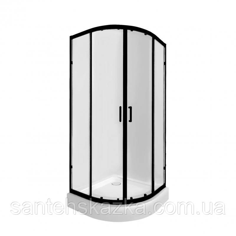 Набір Qtap душова кабіна Taurus BLA1099AC6 Clear 2020x900x900 мм + піддон Robin 309912C 90x90x12 см із сифоном, фото 1