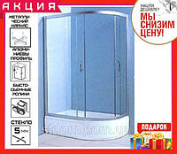 Душевая кабина 120x80 см с глубоким поддоном 36 см Keramac Victoria 8133 стекло