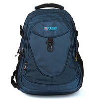 Городской прочный мужской вместительный рюкзак на 45 литров Power In Eavas синего цвета повседневный рюкзак