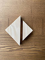 Ручки для мебели из дерева (Треугольные из двух частей) H.150 / Ясень