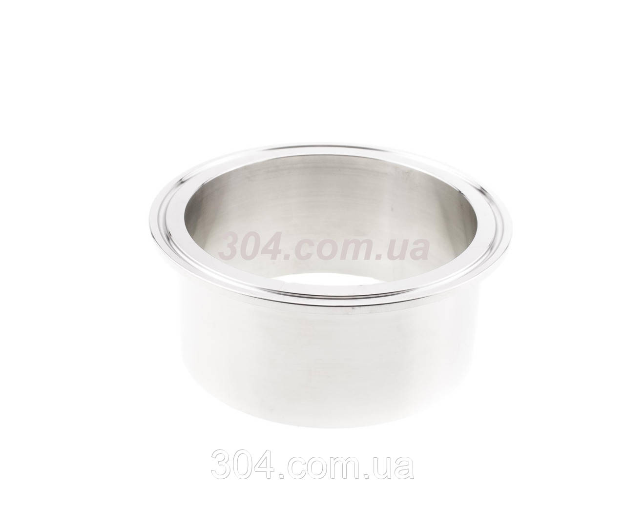Штуцер кламповий DN102*2мм (4 дюйма) подовжений, AISI 304