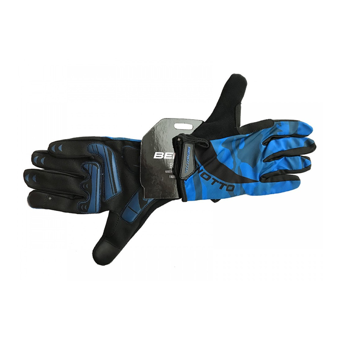 Рукавички велосипедні закриті Benotto CG -7867 (Blue) S, M, L , XL