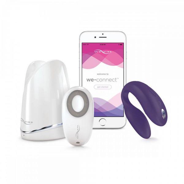 Інноваційний Смарт вібратор для пар We Vibe Sync, Purple