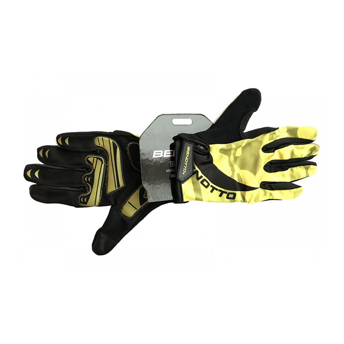 Рукавички велосипедні закриті Benotto CG -7867 (Yellow) S, M, L, XL