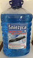 Рідина в бачок склоомивача Зимова Sniezyca, Iceberg — 25С 5 л Бубль-гум ПЕТ Синій цв