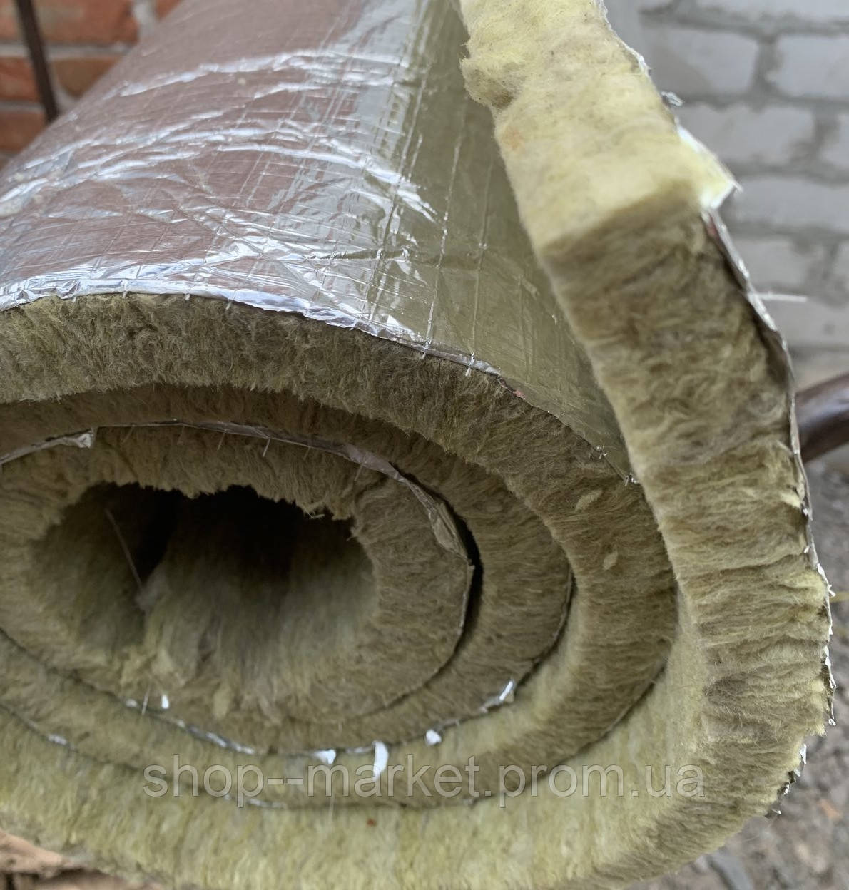 Каменная базальтовая фольгированная вата PAROC 20мм,НА МЕТРАЖ,Польша