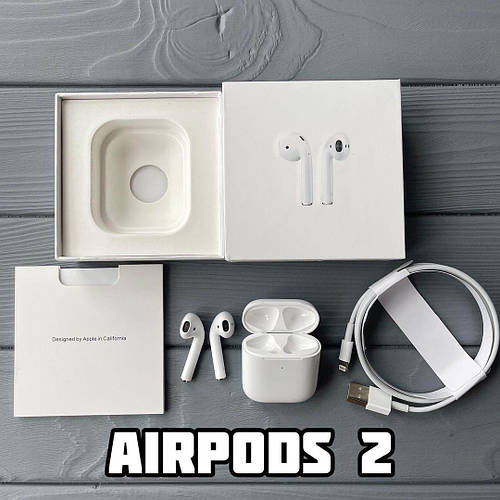 Наушники для Iphone беспроводные AirPods 2 Белые с Чипом Airoha (ID ...