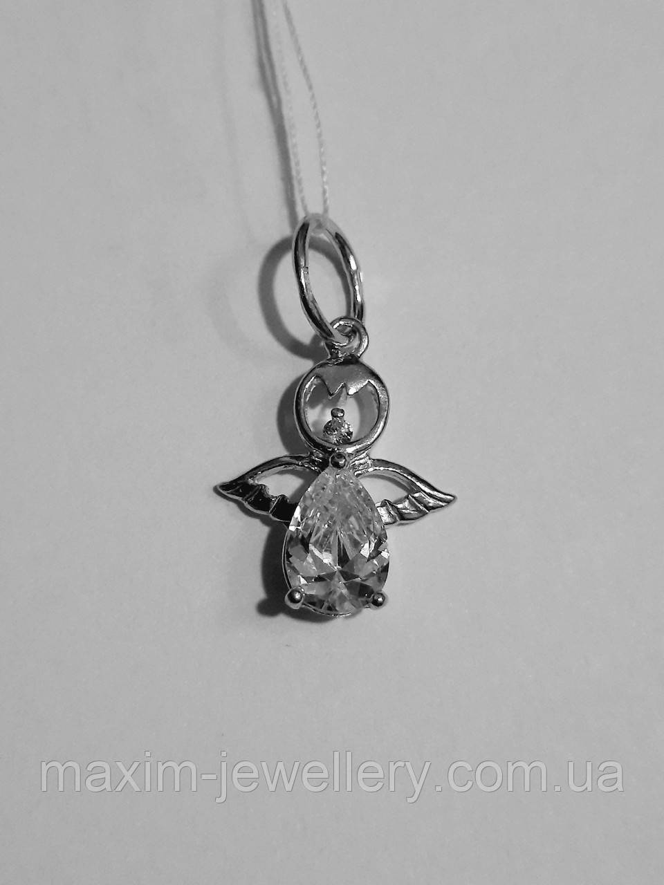 Підвіска "Ангел" зі срібла з куб.цирконієм, фото 1