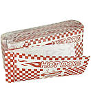 Паперовий пакет куточок Hot dog червона клітина 200х85 мм (500 шт.), фото 4