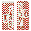 Паперовий пакет куточок Hot dog червона клітина 200х85 мм (500 шт.), фото 5