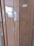 Двері гармошкою полуостекленные 1020х2030х12мм вільха, фото 5