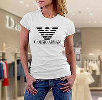 Женская футболка Armani (Армани)
