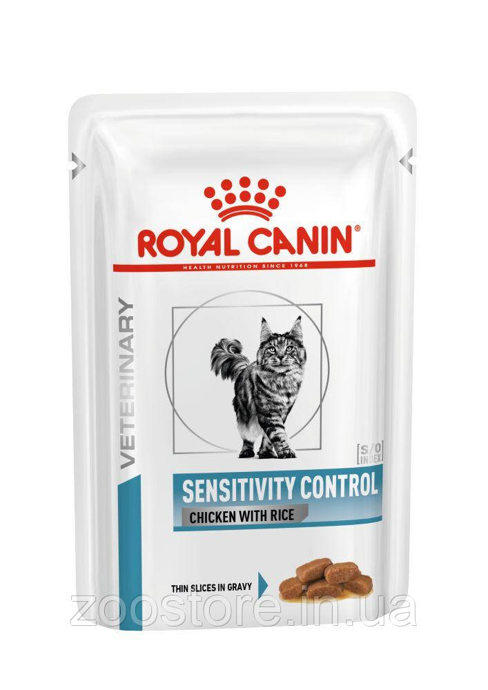 Корм вологий Royal Canin для котів Sensitivity Control Chicken with Rice 85 g