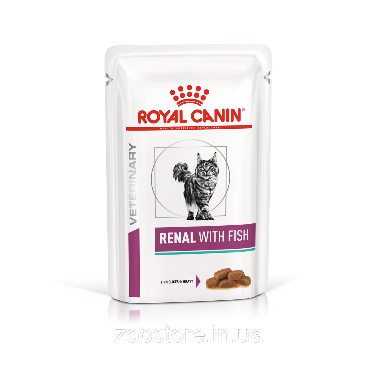 Корм вологий Royal Canin для котів Renal with Fish 85 g (12 шт/уп)