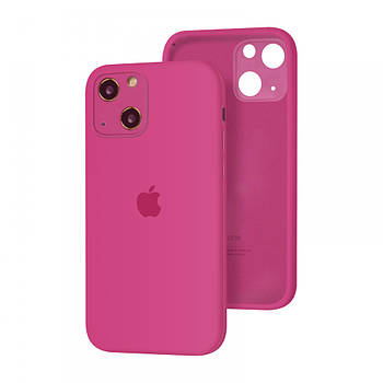 Чохол Silicone Full case Camera Protective для IPhone 14 Plus Dragon Fruit (36) малиновий