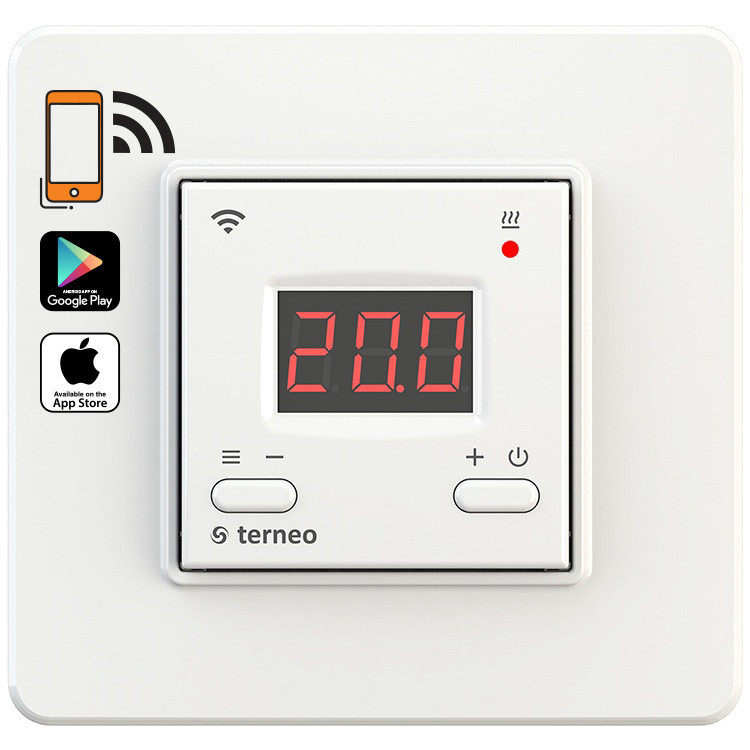 Terneo ax, білий терморегулятор wi fi