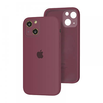 Чохол Silicone Full case Camera Protective для IPhone 14 Plus Blueberry (44) чорниця/сливовий