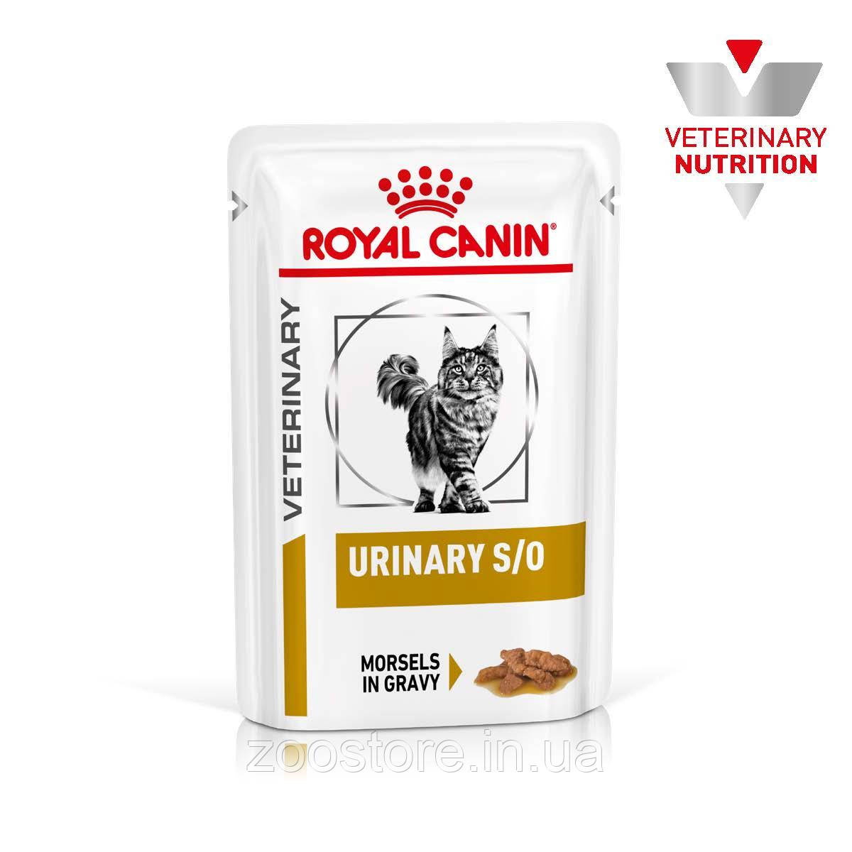Корм вологий Royal Canin для дорослих котів Urinary S/O 85 g (шматочки в соусі)