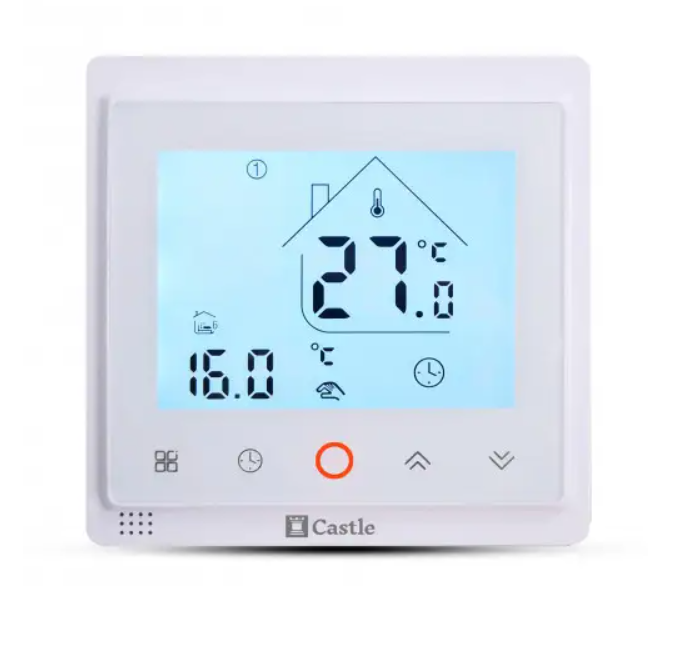 Програмований Терморегулятор Castle з функцією Wi-Fi серія AC603H (Білий)