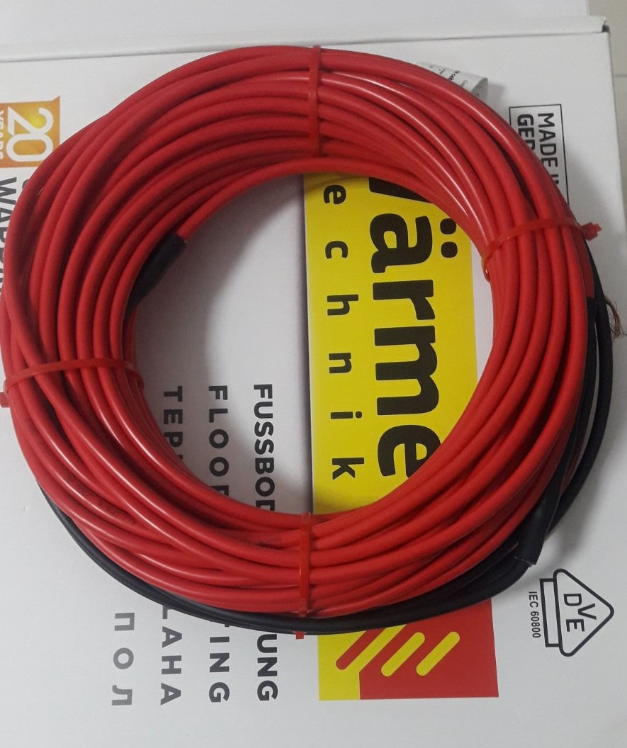 Комплект Wärme Twin cable 450 W 25 м (2,5-3,8 м2) тепла підлога, нагрівальний кабель