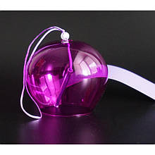 Японський дзвіночок Фурін скло фіолетовий