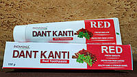 Зубная паста Патанджали Дант Канти Ред Красная Dаnt Kanti Red Patanjali 100 гр Красная, Индия