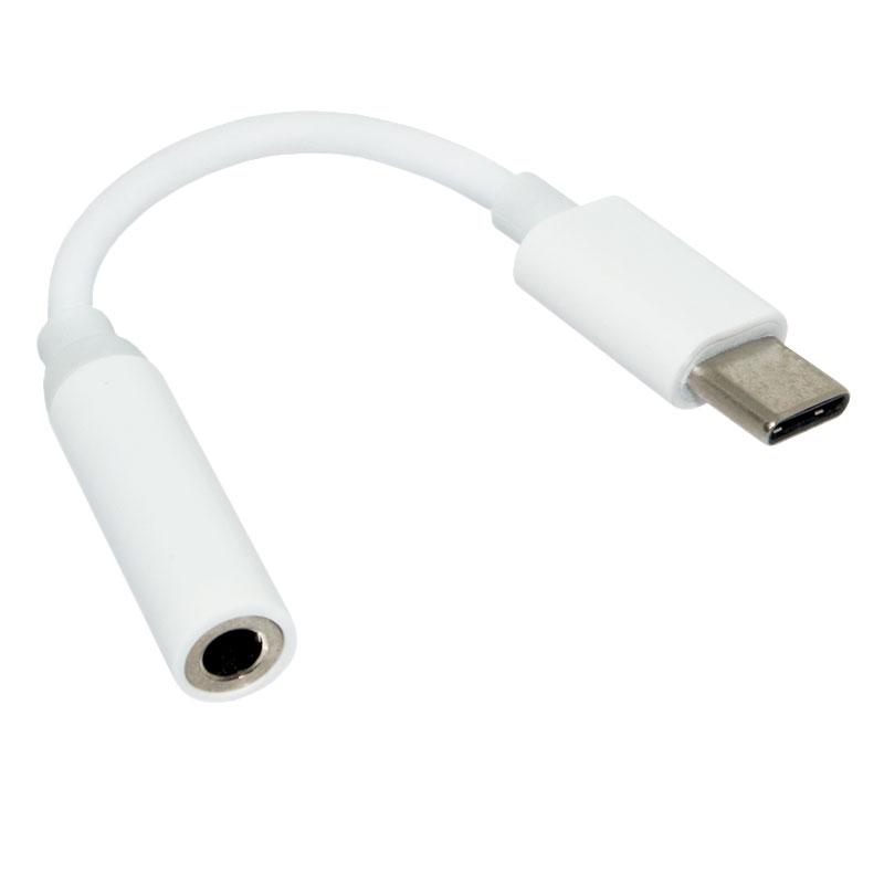 Кабель TYPE-C - гніздо 3,5 мм, 10 см, адаптер для гарнітури