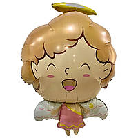 Фольгована велика повітряна куля для новонароджених, Ангел дівчинка, 28" 70 см