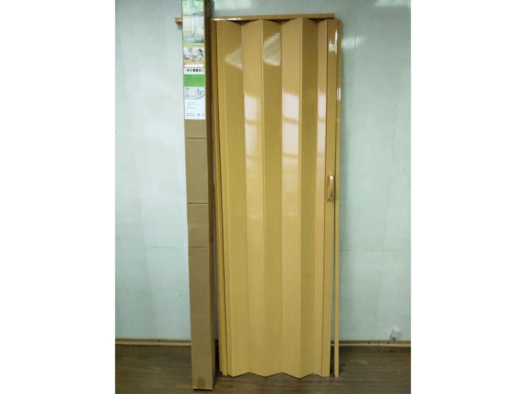 Двері гармошка метрова, нестандартний розмір. Дуб світлий 100х203. Міжкімнатні двері гармошка розмір 90,100см, фото 1