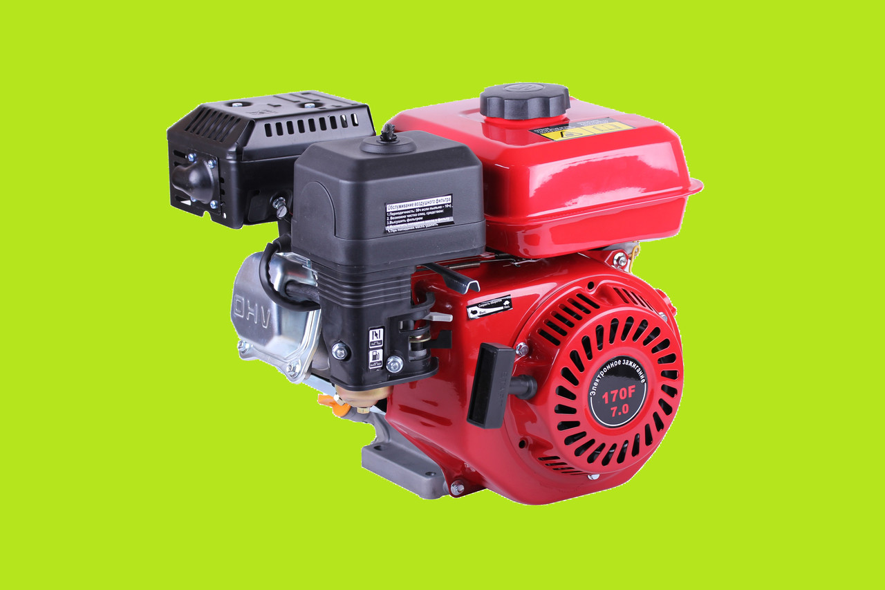 Двигун 170F - бензин (під різьблення діаметр 18mm) (7 к. с.) TATA, фото 1