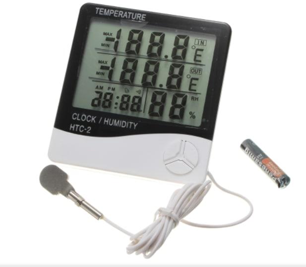 Цифровой термогигрометр с датчиком HTC-2 - фото 2 - id-p1567624179
