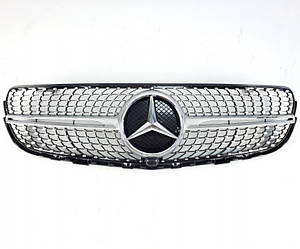 Решітка радіатора Mercedes GLC/GLC coupe X253/C253 2015-2018 г. у стилі Diamond хром