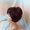 Перука короткий каскад з термоволосся бургунд RG 9713-99Т, фото 3