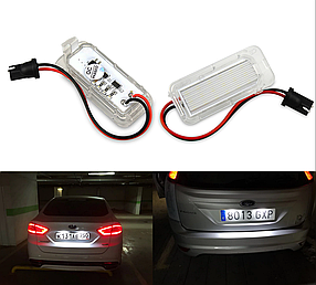 LED підсвітка номера для FORD (Форд) Focus MK2/3, Fiesta MK6, Mondeo MK4, S-Max MK1, C-Max MK2, Kuga, Galaxy