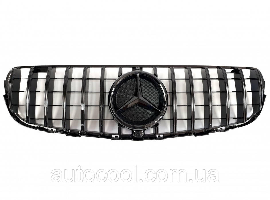 Решітка радіатора Mercedes GLC/GLC coupe X253/C253 2015-2018 г. у стилі GT PAquashRICANA чорна