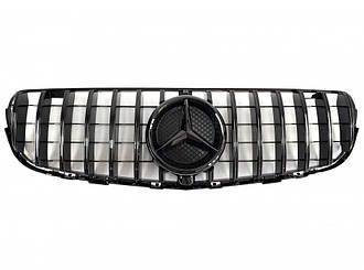 Решітка радіатора Mercedes GLC/GLC coupe X253/C253 2015-2018 г. у стилі GT PAquashRICANA чорна