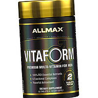 Вітаміни і мінерали для чоловіків All Nutrition Max VitaForm for Men 60 таб