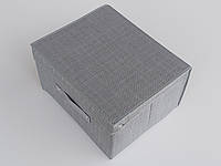 Коробка органайзер для хранения SG 35 30 20 см темно-серого цвета