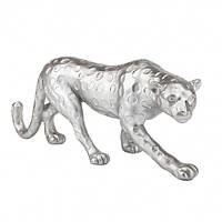 Настольная статуэтка "Серебристый леопард"