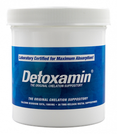 Detoxamin 1500MG, Calcium-Disodium EDTA, 30 Count Cупозиторії з ЕДТА, 30шт., строк 04/2027
