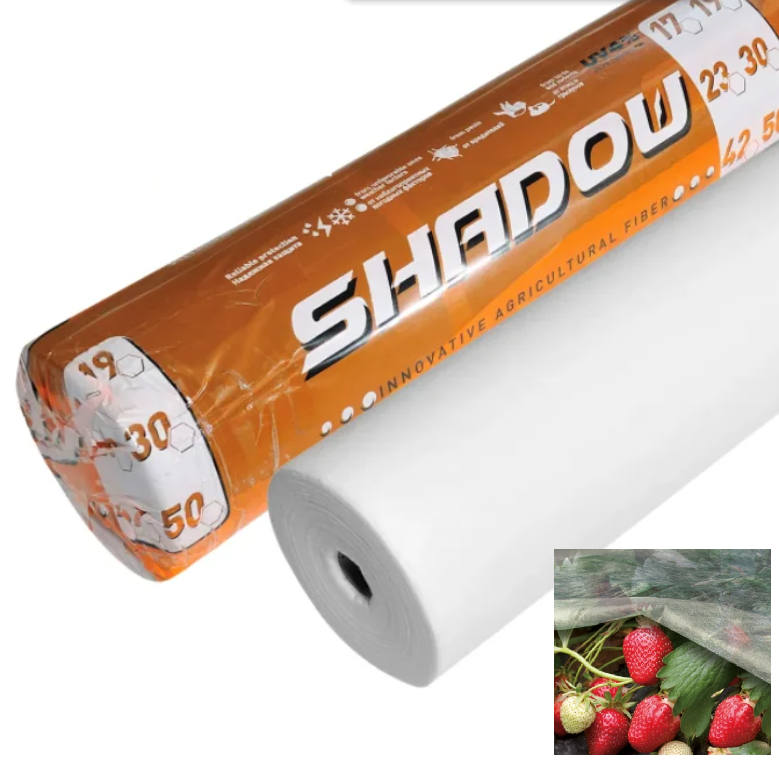 Агроволокно 23 г/м2 в рулоні 6,4 х 50 м біле "Shadow" (Чехія) 4% укривний матеріал для городу