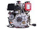 Двигун 173DE - дизель (під шліци 25mm) (5 к. с.) з електростартером, фото 3