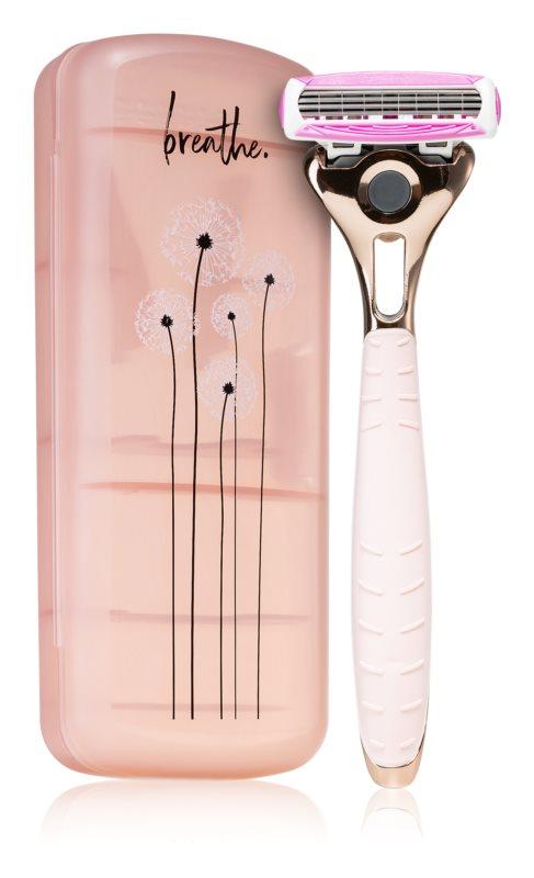 Жіночий верстат для гоління Wilkinson Quattro For Woman Rosegold + дорожній футляр (01617)